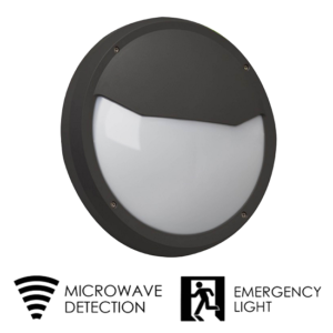 LED round Bulkhead fitting emergency and microwave sensor | TUBU