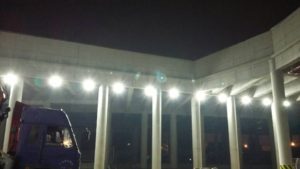 led high bay lighting application for construction industry