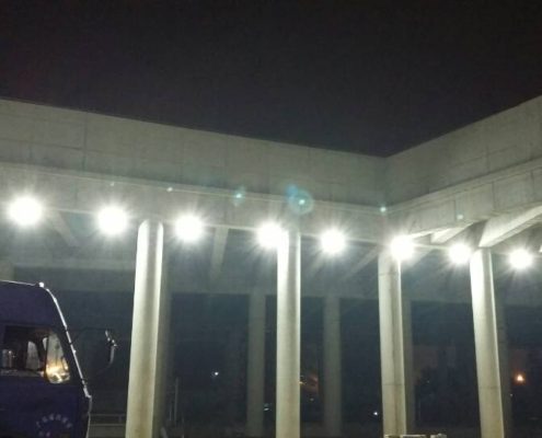 led high bay lighting application for construction industry