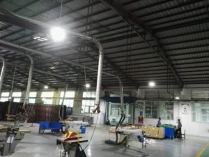 high bay luminaire application for factory in high temperature area