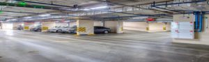 led tri-proof light application for parking lot