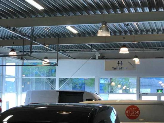 led ufo high bay application for parking garage