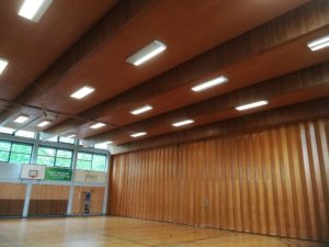 LED high bay gym lighting application