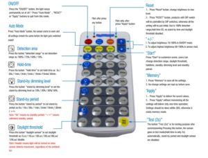 occupancy sensor led high bay remote controller