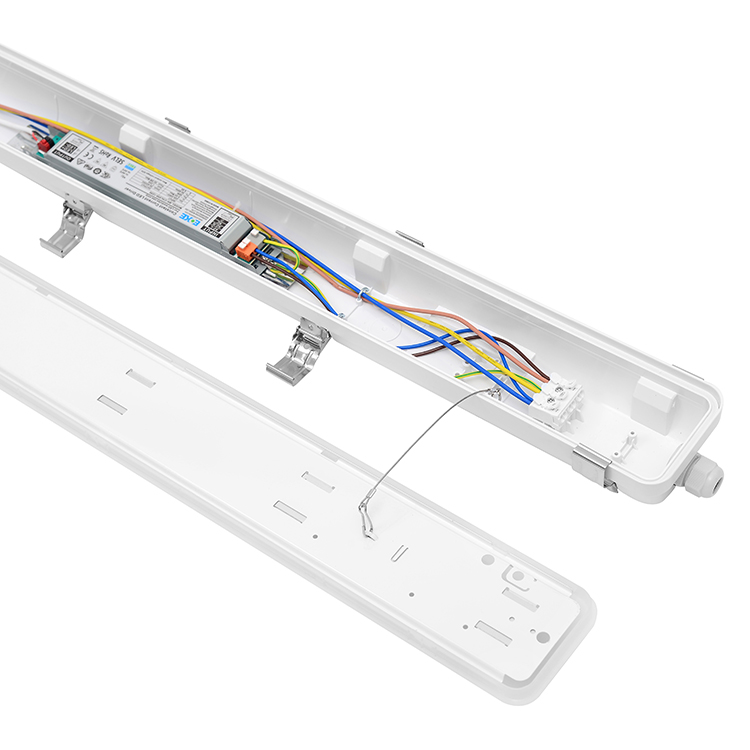 tubu IP66 led batten light triproof light 5x2.5mm through wiring