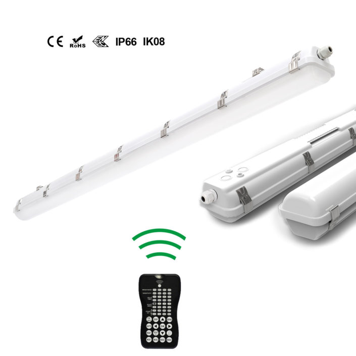 tubu vaporproof lighting with sensor