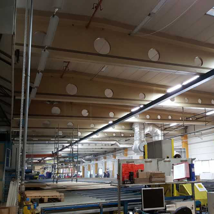 tubu led tri-proof light application in factory tubu led tri-proof light application in factory