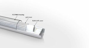 Architecture LED Tubular Tri-Proof Light have subject to built-in PC cover protection