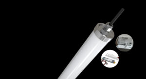 Emergency battery backup and a 3-step dimming sensor function