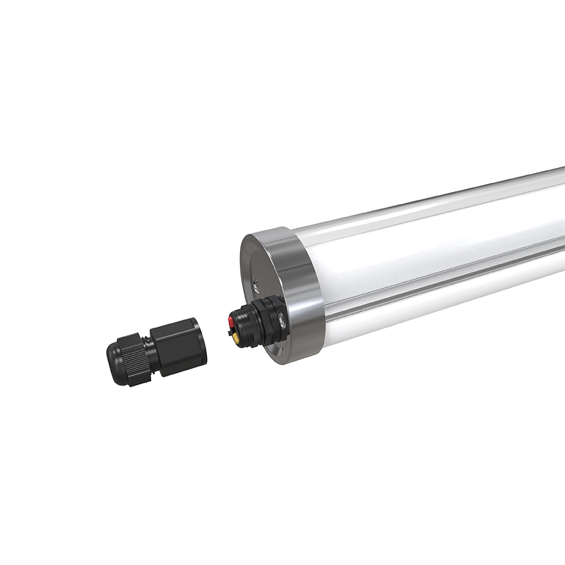 Spliceable link terminal for High Borosilicate Glass Tube LED Tri-Proof Light