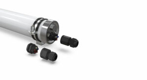 Tubular IP69k LED Tri-Proof Light through wiring optional