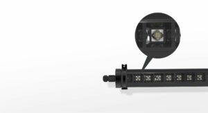 Tubular low glare UGR16 LED tri-proof light with anti-glare grille