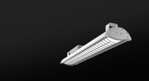 LED Linear High Bay Light equipped with protective netting