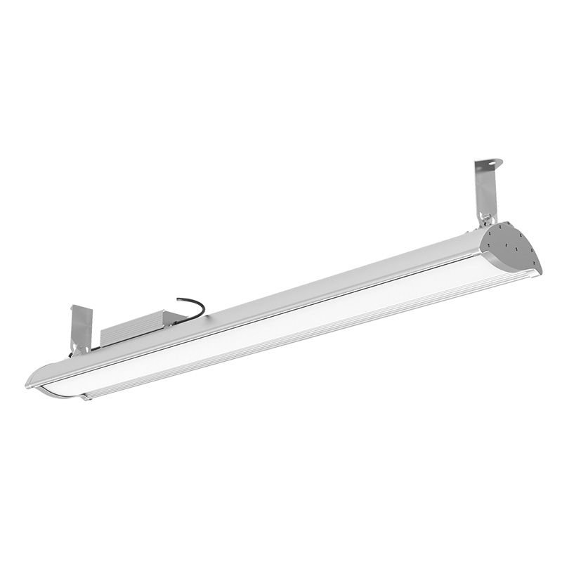 LED Linear High Bay Light with a 90° rotatable mounting bracket