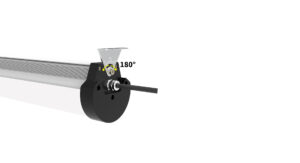 LED linear low bay lights are quick to install and adjustable in angle