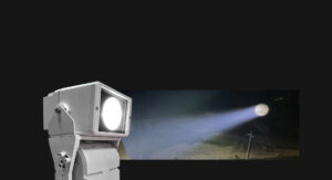 LED searchlight with 4°Beam Angle Concentration