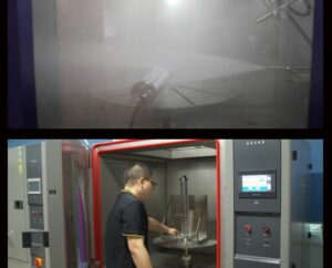 ip69k testing of led tri-proof light