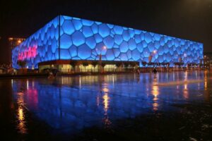 Water Cube Landscape Lighting