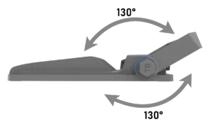 Adjustment bracket ±130°