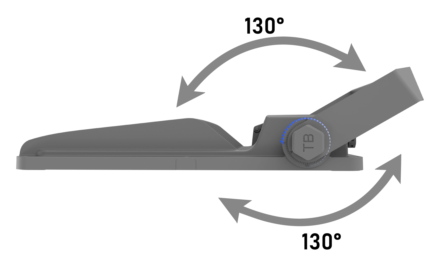 Adjustment bracket ±130°