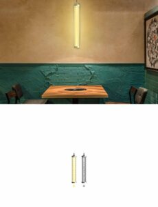 Grid Type LED Tubular Wall Light application