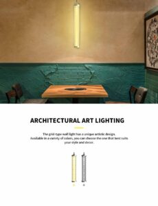 Grid Type LED Tubular Wall Light mobile phone application image