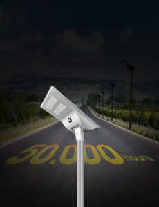 High brightness solar street light