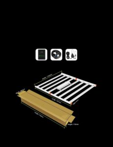 LED Grow Light Bar Pack Size
