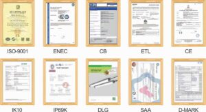 LED Tri-proof Light Certificate