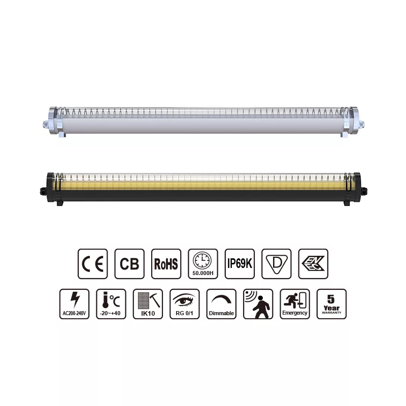 Ø100mm Grid Type LED Tubular Light