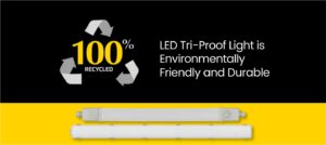 PCR Plastic eco-friendly LED Tri-Proof Light