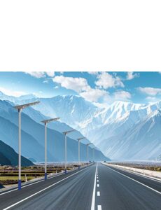 Sturdy light pole solar street light