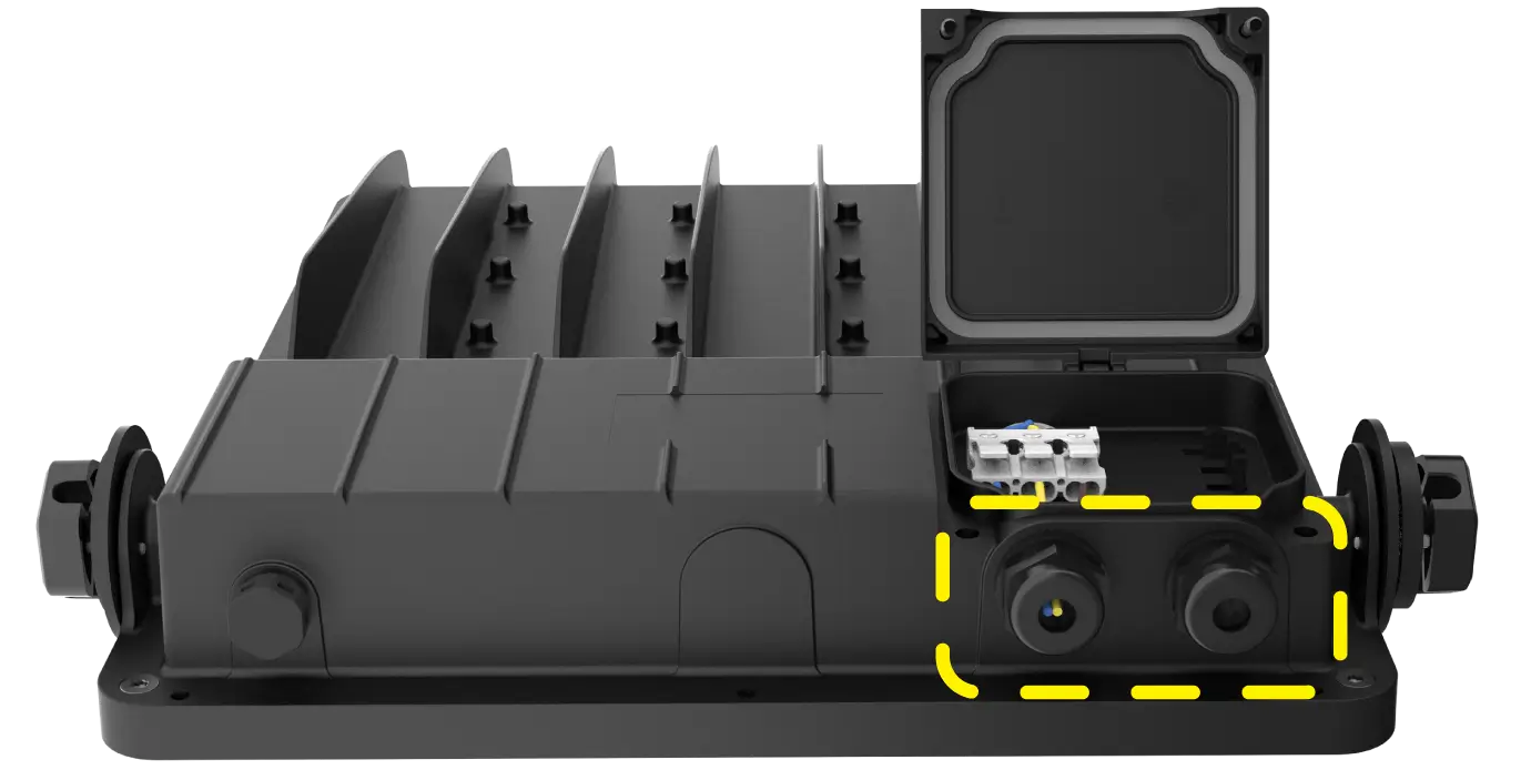 TG5 Two cable gland for linkable